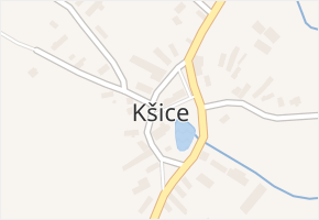 Kšice v obci Kšice - mapa části obce