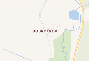 Dobročkov v obci Ktiš - mapa části obce