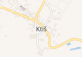 Ktiš v obci Ktiš - mapa části obce