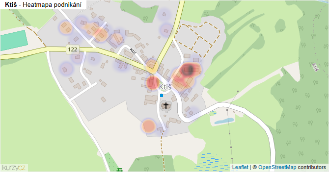 Ktiš - mapa podnikání