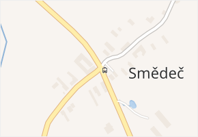 Smědeč v obci Ktiš - mapa části obce