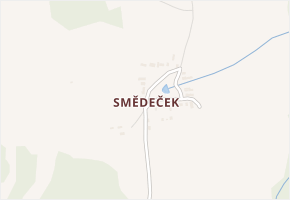 Smědeček v obci Ktiš - mapa části obce
