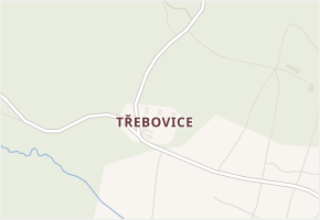 Třebovice v obci Ktiš - mapa části obce