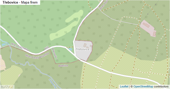 Třebovice - mapa firem