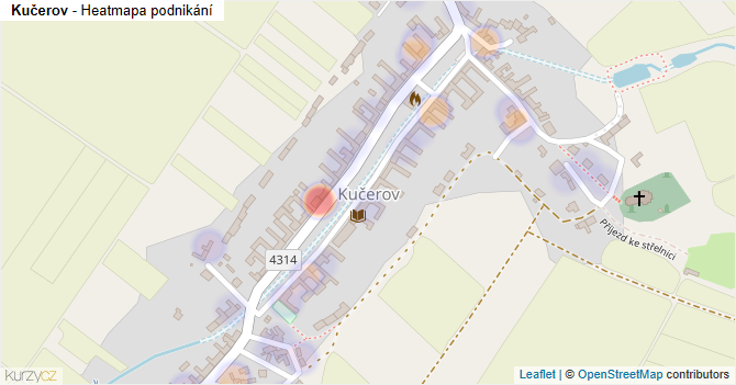 Kučerov - mapa podnikání