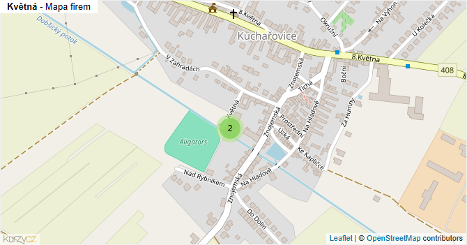 Květná - mapa firem