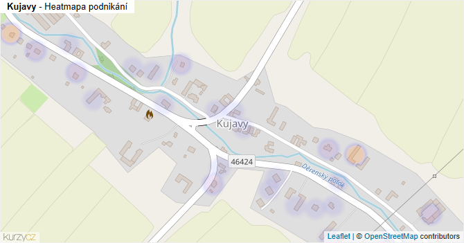 Kujavy - mapa podnikání