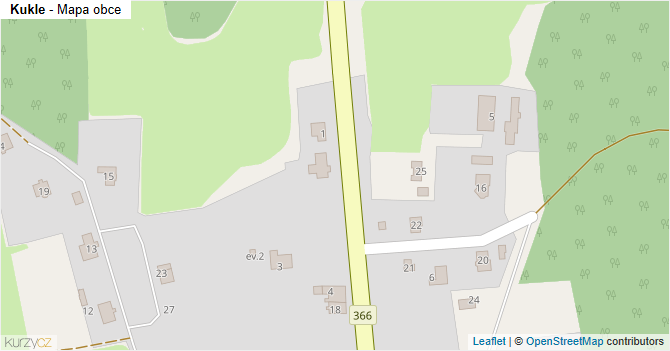 Kukle - mapa obce