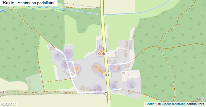 Kukle - mapa podnikání
