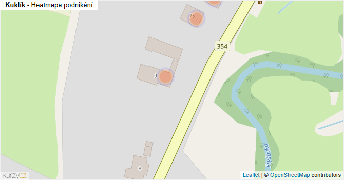 Kuklík - mapa podnikání