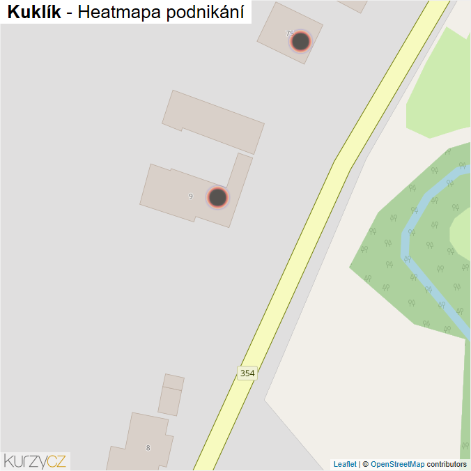 Mapa Kuklík - Firmy v obci.