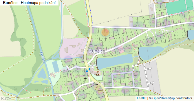 Kunčice - mapa podnikání