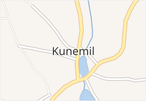 Kunemil v obci Kunemil - mapa části obce