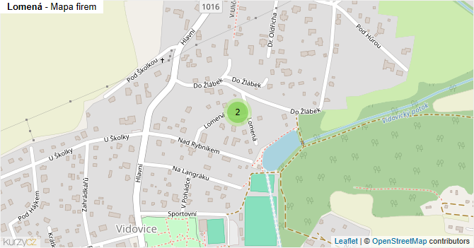 Lomená - mapa firem