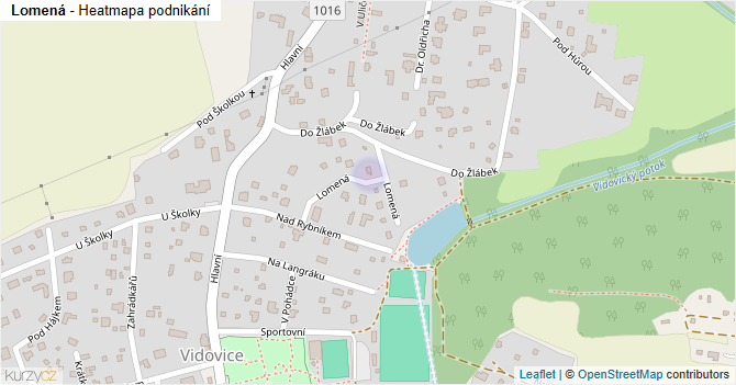 Lomená - mapa podnikání