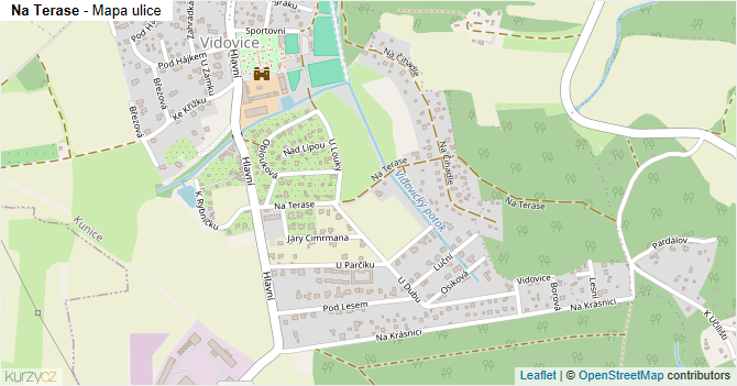 Na Terase - mapa ulice