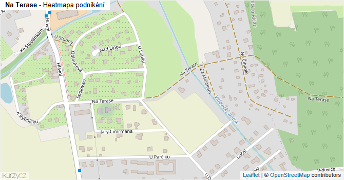 Na Terase - mapa podnikání