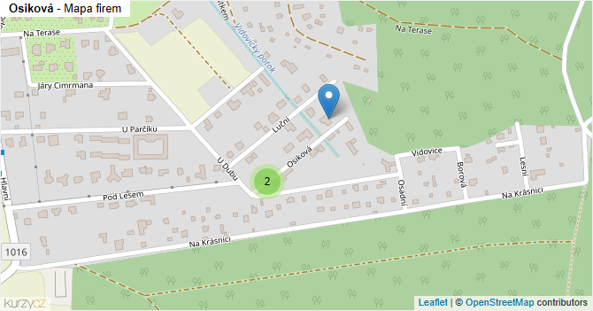 Osiková - mapa firem