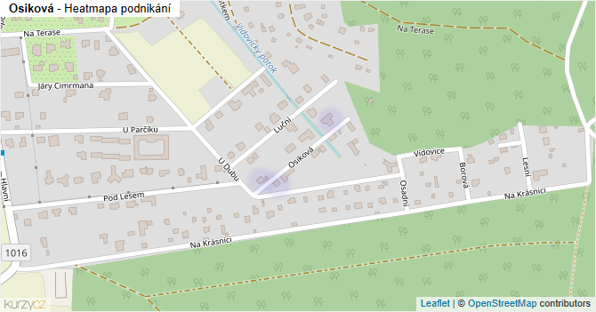 Osiková - mapa podnikání