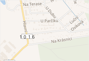 Pod Lesem v obci Kunice - mapa ulice