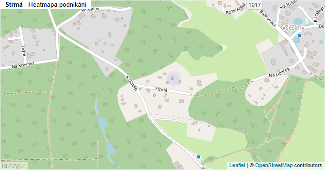 Strmá - mapa podnikání