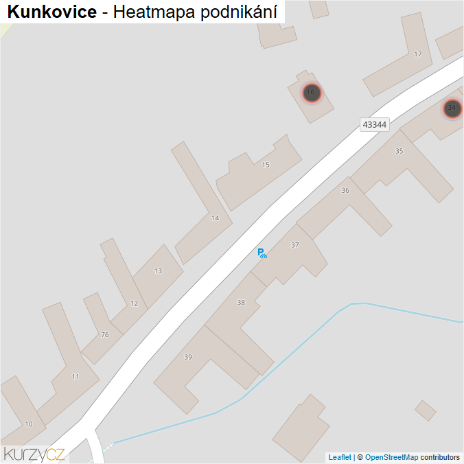 Mapa Kunkovice - Firmy v obci.