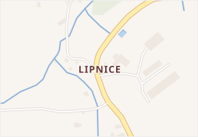 Lipnice v obci Kunratice - mapa části obce