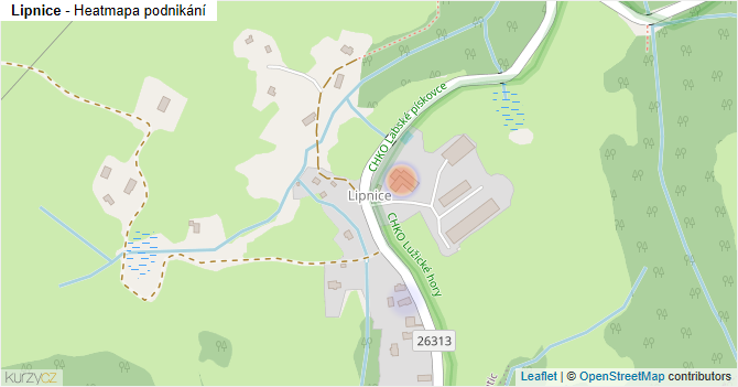 Lipnice - mapa podnikání