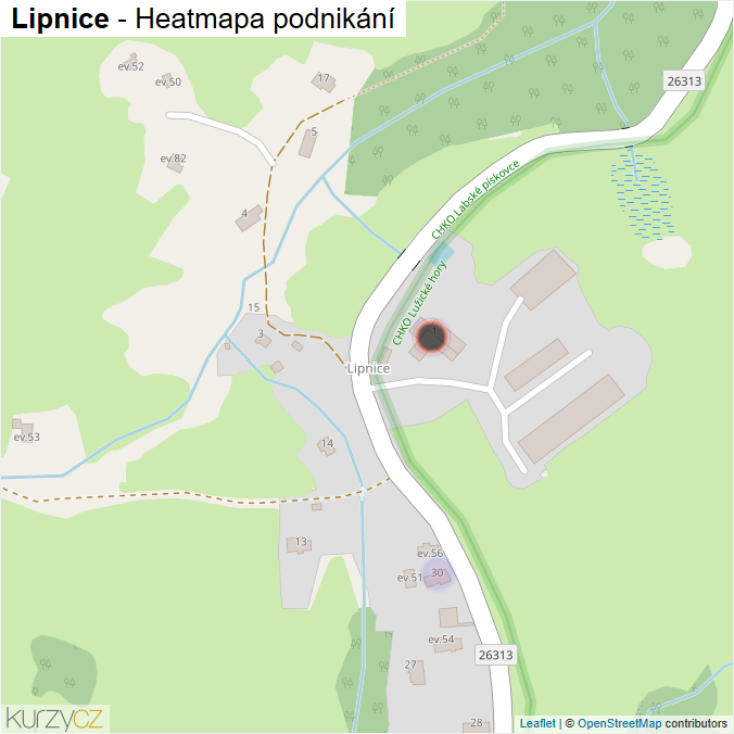 Mapa Lipnice - Firmy v části obce.