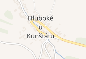 Hluboké u Kunštátu v obci Kunštát - mapa části obce