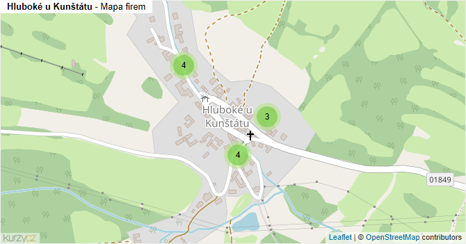 Hluboké u Kunštátu - mapa firem