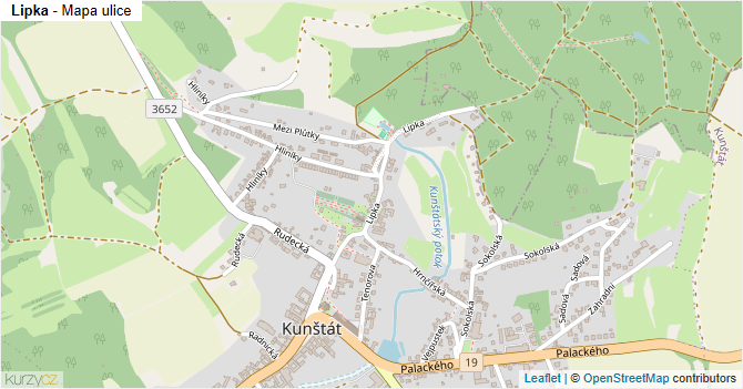 Lipka - mapa ulice