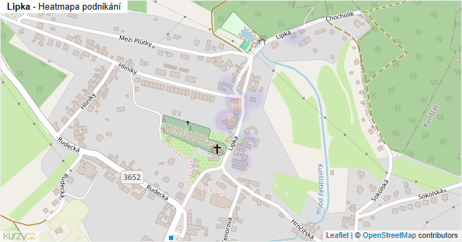 Lipka - mapa podnikání