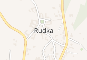 Rudka v obci Kunštát - mapa části obce
