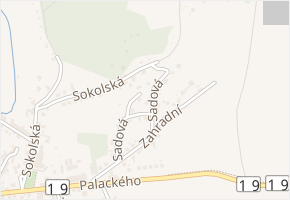 Sadová v obci Kunštát - mapa ulice
