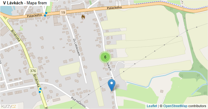V Lávkách - mapa firem