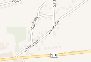 Zahradní v obci Kunštát - mapa ulice