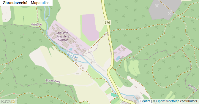 Zbraslavecká - mapa ulice