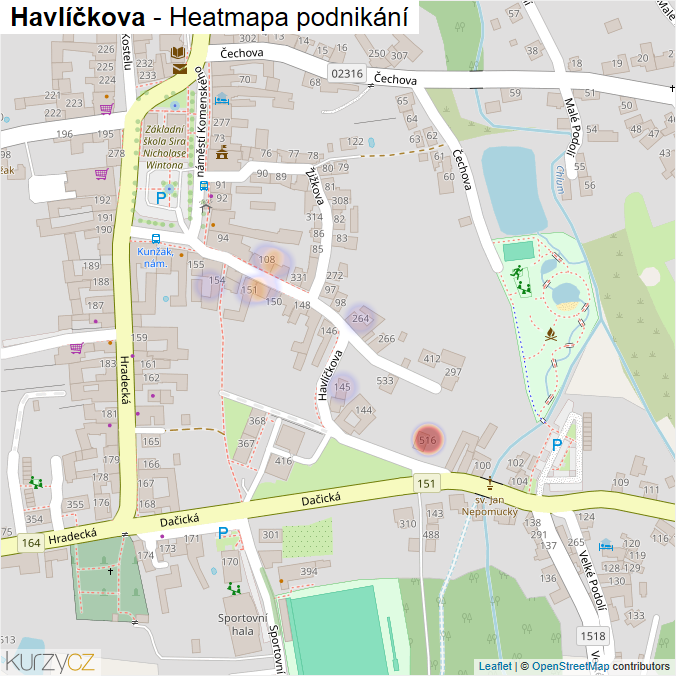 Mapa Havlíčkova - Firmy v ulici.