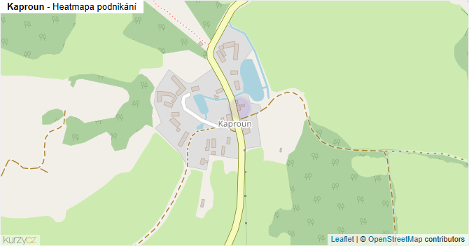 Kaproun - mapa podnikání