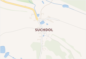 Suchdol v obci Kunžak - mapa části obce