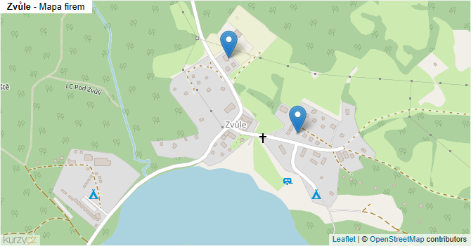 Zvůle - mapa firem