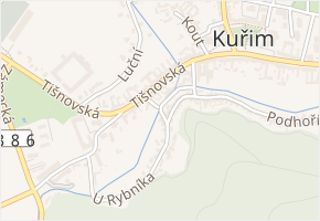 Buďárkova v obci Kuřim - mapa ulice