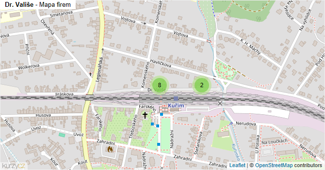 Dr. Vališe - mapa firem