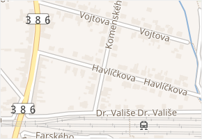 Havlíčkova v obci Kuřim - mapa ulice