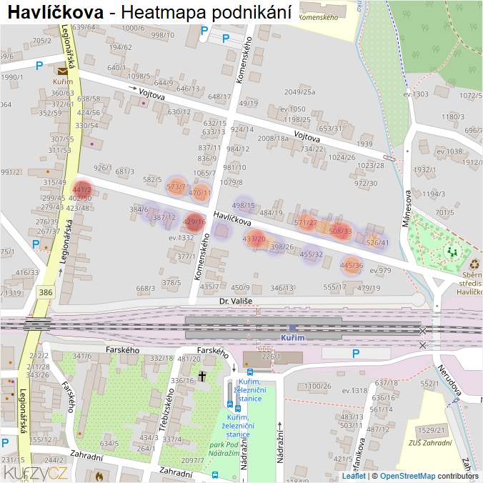Mapa Havlíčkova - Firmy v ulici.