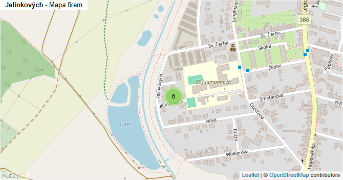 Jelínkových - mapa firem