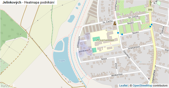 Jelínkových - mapa podnikání