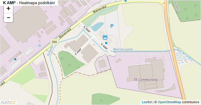 K AMP - mapa podnikání