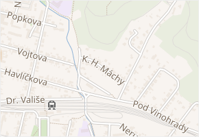 K. H. Máchy v obci Kuřim - mapa ulice